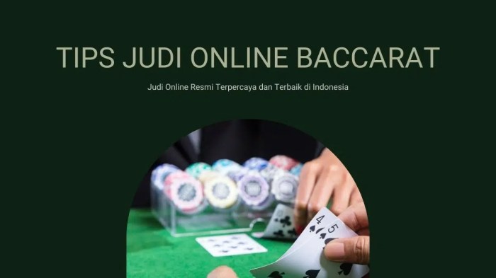 Baccarat judi bermain panduan