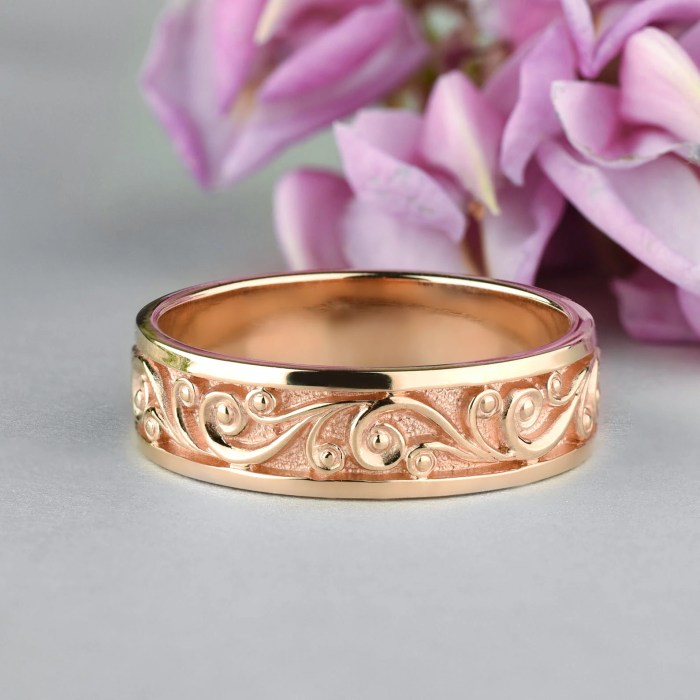 Gold 14k filigree matte