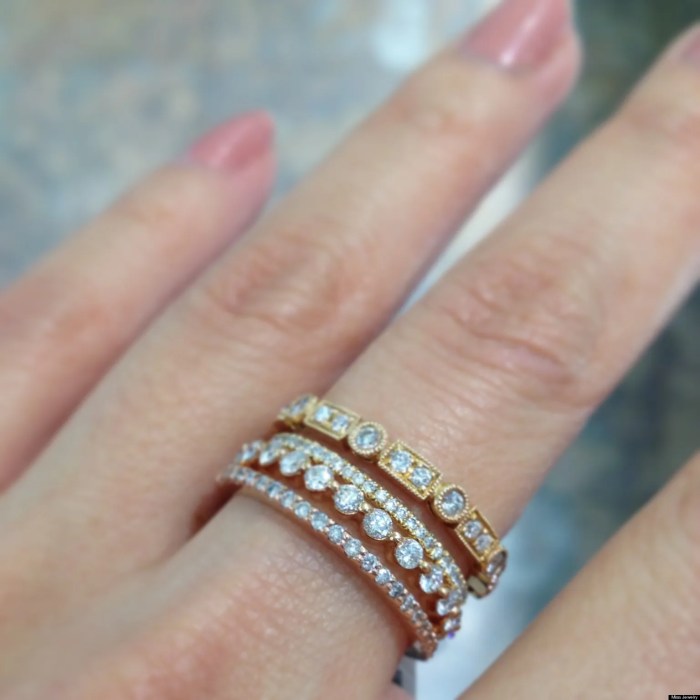 Wedding bands stackable rings stacked engagement ring gold band trends women jewelry trending diamond white stack unique one ideas stacking